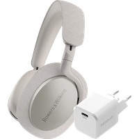 Bowers & Wilkins Px7 S2 Grijs + BlueBuilt Power Delivery Oplader met Usb C Poort 20W Wit