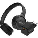 JBL Tune 520BT Zwart + BlueBuilt Quick Charge Oplader met Usb A Poort 18W Zwart