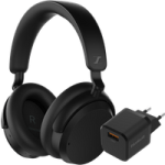 Sennheiser Accentum Wireless Zwart + BlueBuilt Quick Charge Oplader met Usb A Poort 18W